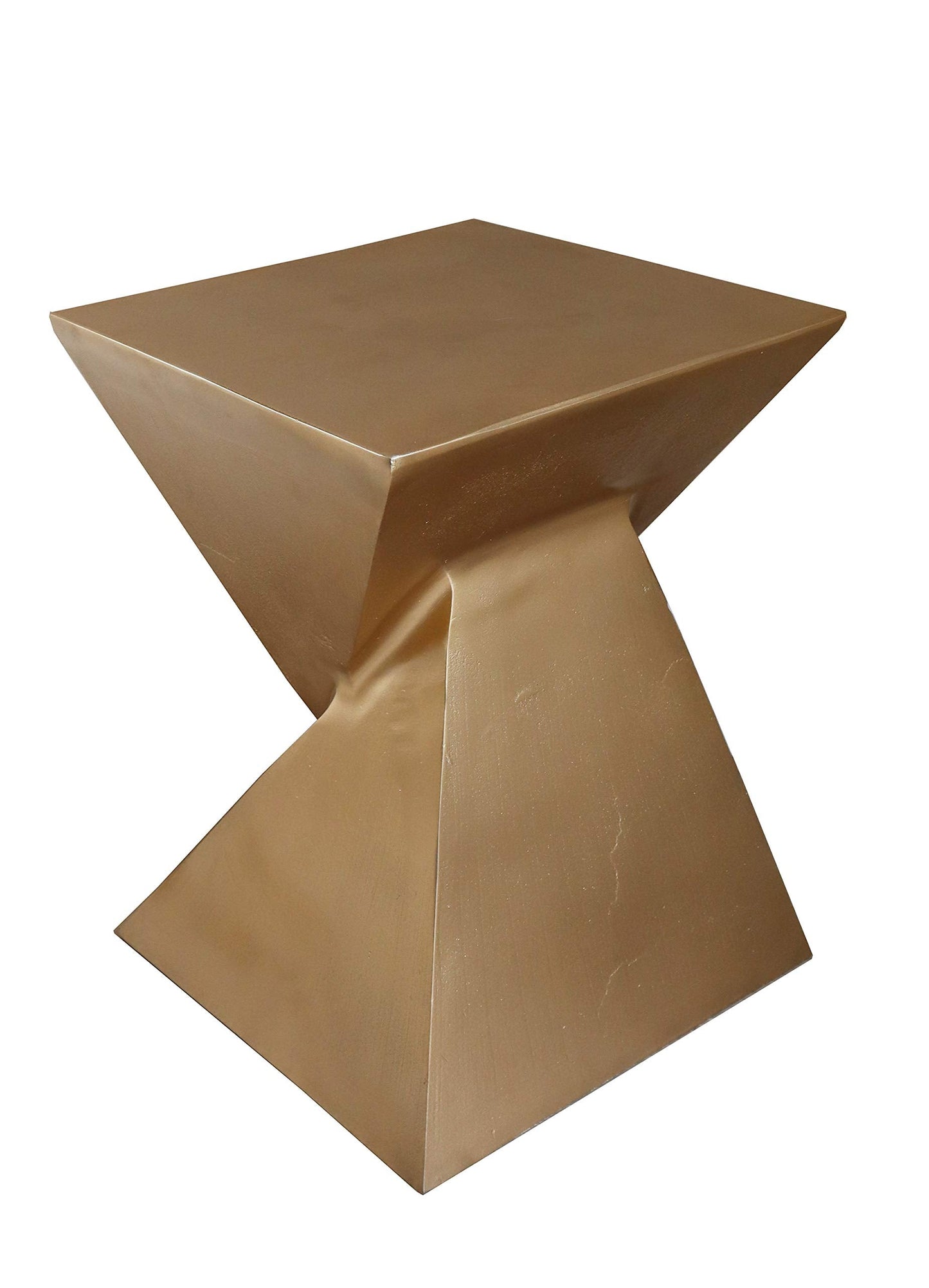 ASPECT Luxore Pyramid Aluminum Side Table (Gold), Aluminium, 30.5x30.5x50(H) cm