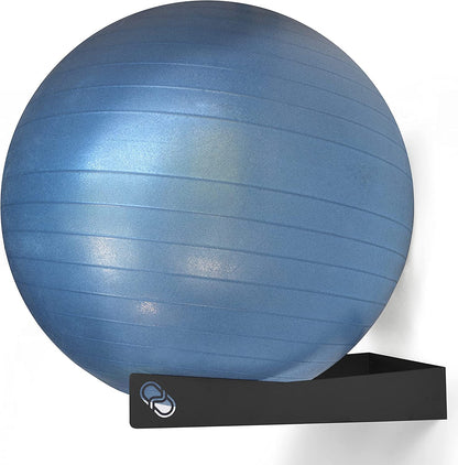 meollo | Pack of 2 Gym Ball Storage | 43x32 cm | 100% Steel | Made in Europe | Gym Ball Rack | Home Gym Equipment | Gymnastics Equipment | Yoga