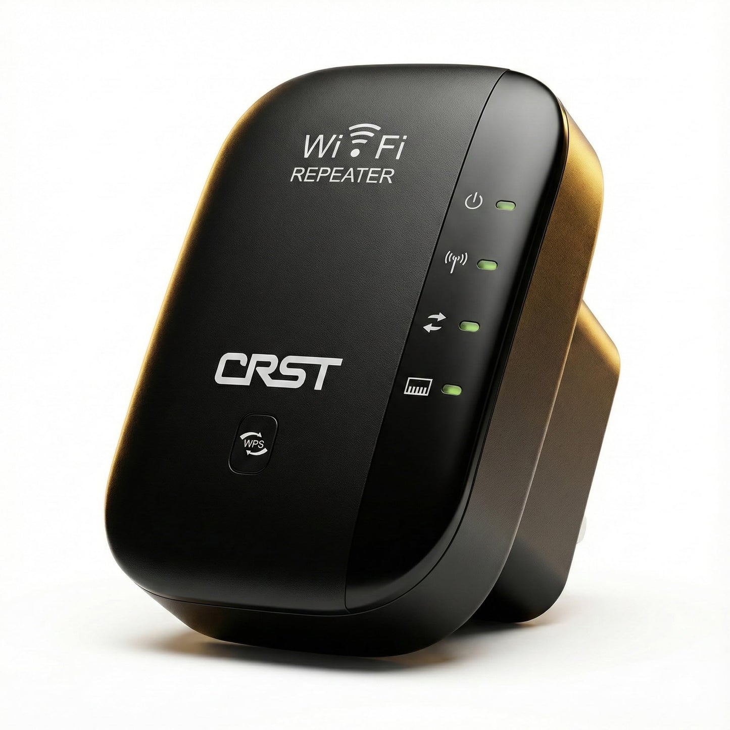 WiFi Booster Range Extender WiFi Extender Internet Booster for Home,1-Click Setup, Compatible with All Internet Boxes, Black