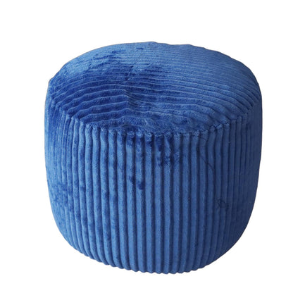 lygooh Unstuffed Footstool Bean Bag Cover Round Pouf Ottoman Foot Stool