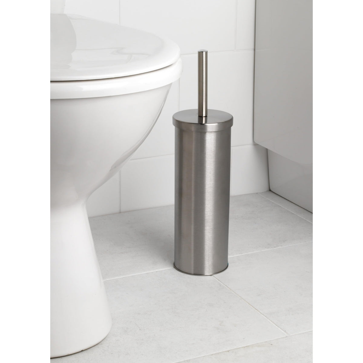 Beldray LA059451SSFEU7 Toilet Brush and Holder Set – Bathroom Toilet Bowl Cleaning Brush with Stiff Bristles