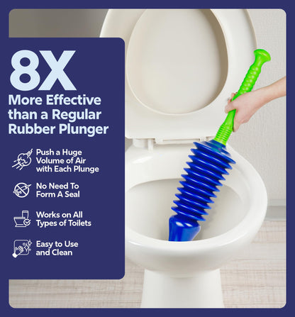 Luigi's World's Best Toilet Plunger - Plunger Toilet Unblocker Heavy Duty - Plungers for Unblocking - Unique Strongest Unblocker Tool