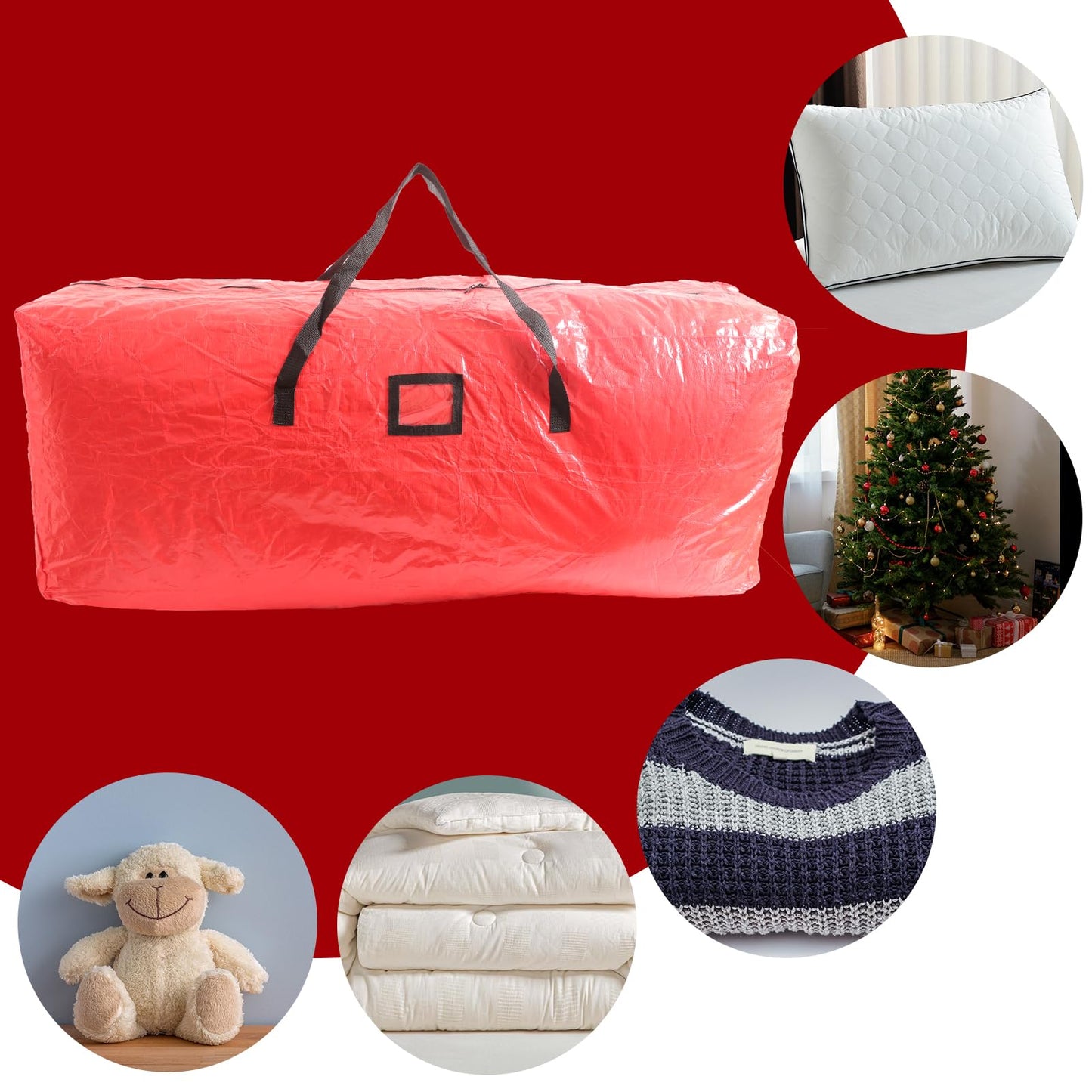 Lelezia Moving Bags Extra Large Strong 476.3L Waterproof Garden Furniture Cushion Storage Bags with Zips