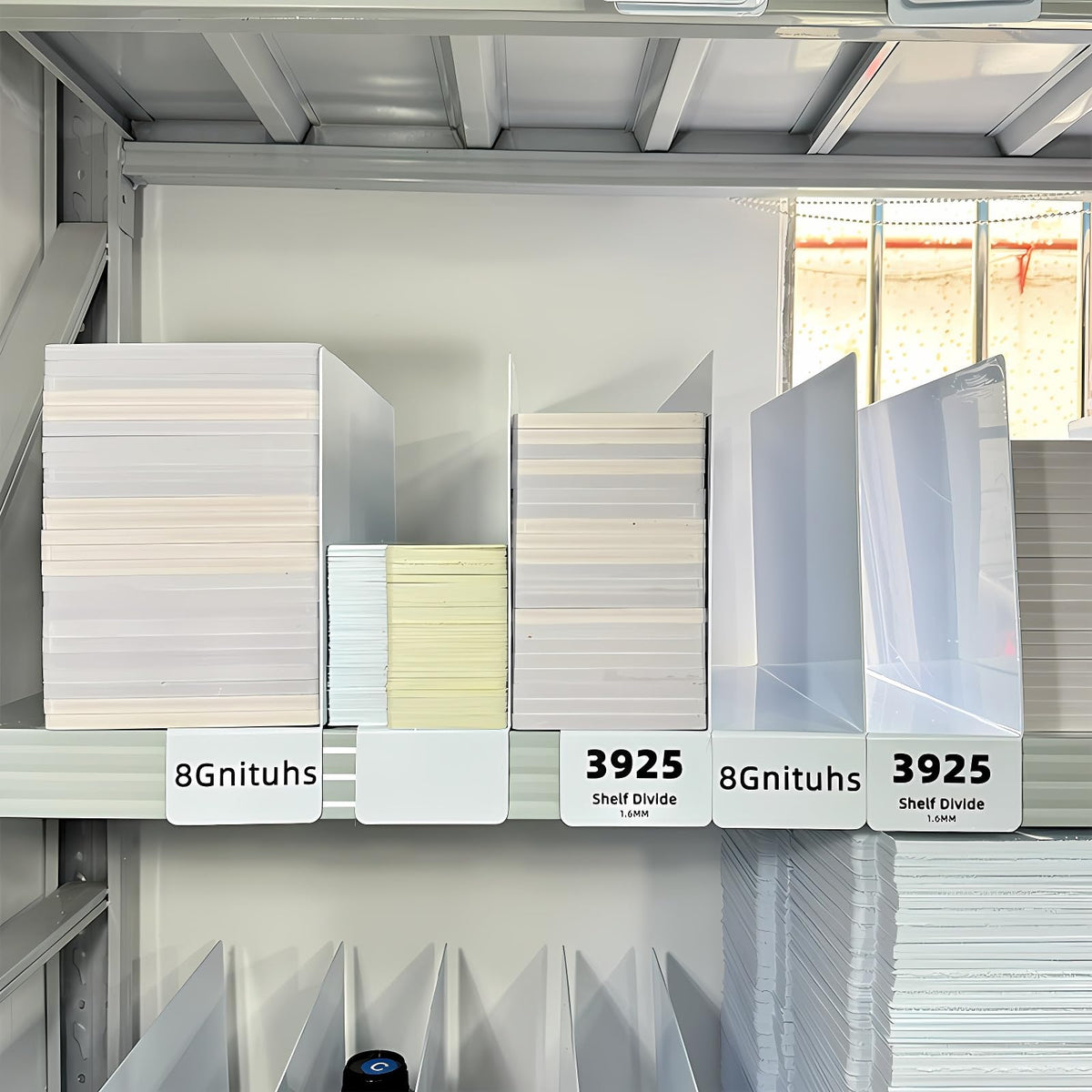 8Gnituhs 20 PCS 15" * 9.8" 1.6MM Shelf Dividers for Closet Organization Metal Closet Shelf Divider Set Wire Shelf Divider Closet Shelf Organizer