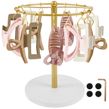 Claw Clip Holder Metal Hair Clip Organiser Space Saving Hair Accessories Display Stand Reusable Large Capacity Claw Clip Storage Rack for Living Room