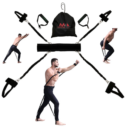 Boxing Bands, Boxing Resistance Bands, Full Body Resistance Band, MMA Training Equipment, Boxing Equipment, Punching Bands, 150 lbs Bands For Home
