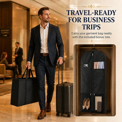 Garment Bag 54 Inch, Long Dress Garment Bag for Travel and Storage 1Pack