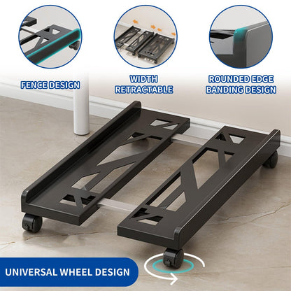 Eidoct Adjustable Under Desk Computer Tower Holder Mobile Pc Stand with 4 Wheels Fits Most PC (Multi-hole)