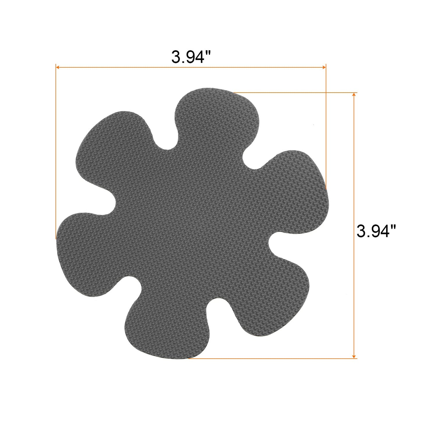 sourcing map 12pcs Non Slip Bathtub Stickers Bath Shower Floor 3.94" Anti-Slip Sticker Tape Flower Style Decals for Bathroom Kitchen Bathtub Treads
