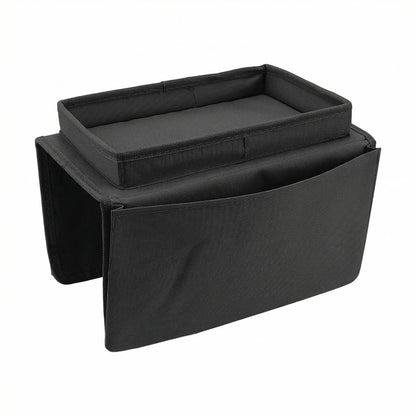Sofa Armrest Organiser, Armchair Caddy with Tray, Couch Arm Tray Stylish And Durable Multifunctional Pocket Storage Bag
