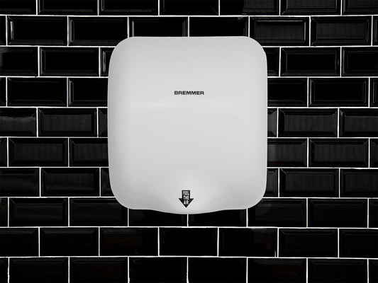 Bremmer Generic Turbo Hand Dryer | High Velocity Low Energy Eco Friendly Electric Dryer | Electric Hand Dryers for Toilets Commercial | Hand Dryer for