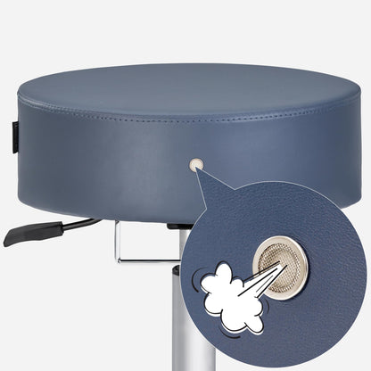 Master Massage Glider Ergonomic Round Swivel Stool Adjustable Rolling Hydraulic Stool Barber Dental Chair Home Office Stool, Royal Blue