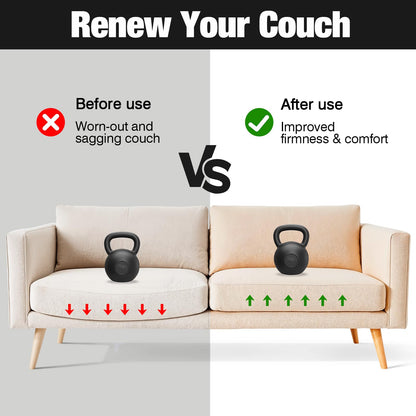ZYNERY 2 Pcs Sofa Cushion Support, 55 x 55cm High-Density Foam Couch Saver Pad for Sagging Seat Curve Furniture Seat Under Cushion Sag Repair