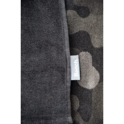 Herding Bench Nature Inspired Beach and Sauna Towel, 80 x 180 cm, 100% Cotton, Velour, with Hanger, Colour: Grey camouflage pattern, item no.