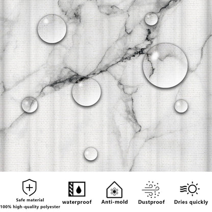 FAIRYGATE Bathroom Window Curtains Shower Curtain Anti Mould Bathroom Curtains with 12 Hooks Washable Shower Curtain Fabric B9014