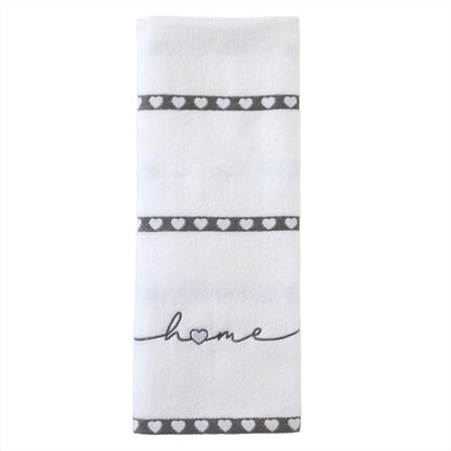 SKL Home Heart in Home Hand Towel Set, 2 Count