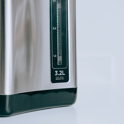 Addis Thermo Pot Instant Thermal Hot Water Boiler Dispenser, 3.2 Litre, Stainless Steel/Black (516521)