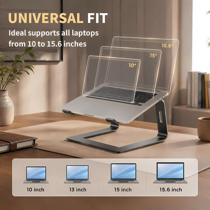 Orionstar Laptop Stand for Desk, Aluminum Laptop Riser, Portable Computer Stand for Apple Mac MacBook Air Pro 10-15.6 Inch Notebook Computer
