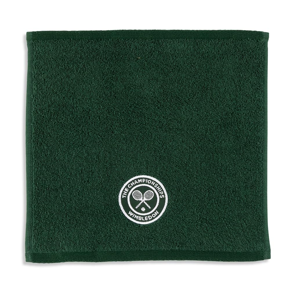 Wimbledon Face Cloths | Pack Of 4 | 30cm x 30cm | Soft Cotton | Official Tennis Championships Merchandise | Classic Colours | 2 Green 2 Purple