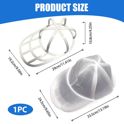 Collapsible Baseball Cap Washer Cage Hat Cleaner Shaper for Machine White