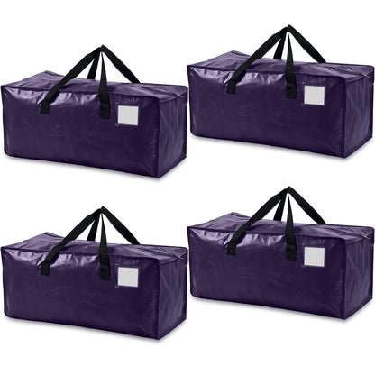 4 Pack 90L Large Moving Bags Waterproof Clothes Storage Bags with Zips
