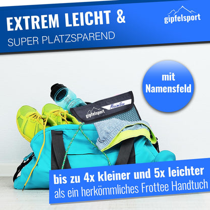 gipfelsport Microfibre Towel 1x XS(50x30cm) without bag Light blue