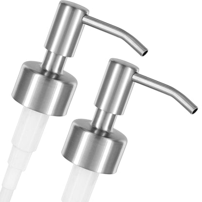 ALTGLAS 2 Pcs Stainless Steel Soap Dispenser Pump 'Budapest' 28mm Thread