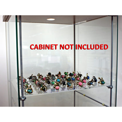 Custom Extra Acrylic Shelf & Brackets to Fit I kea De tolf Cabinet (DSA/IK)