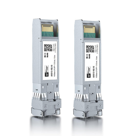 2 pack,10G Single Mode SFP+ LC Module, 10GBase-LR Fiber Transceiver for Cisco SFP-10G-LR, Meraki MA-SFP-10GB-LR, Ubiquiti UniFi UF-SM-10G, Mikrotik,