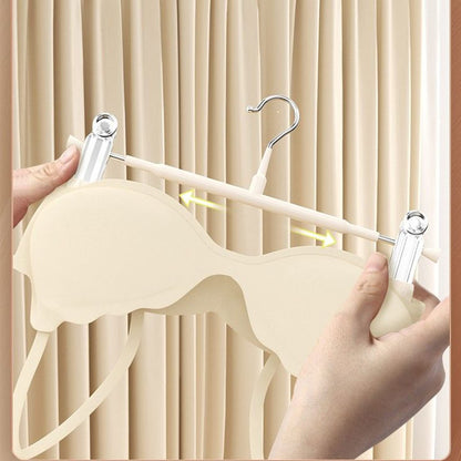 Supmaker 20 Pack Trouser Hanger, 30cm Pants Hangers Space Saving Skirt Hangers with Adjustable Clips,Heavy Duty Clothes Coat Garment Jeans Hangers