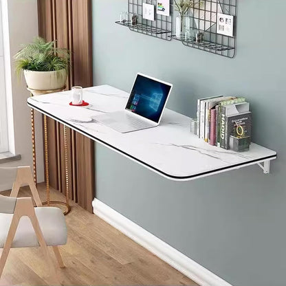 FGHDFH Wall Mounted Folding Table for Computer, Floating Desk for Wall Small Spaces