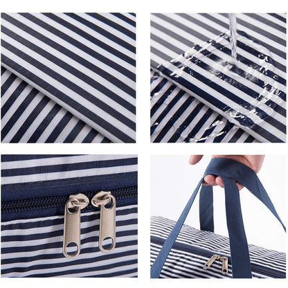 Waterproof Thick Large Storage Bag 600D Oxford Organizer (Blue, Small)
