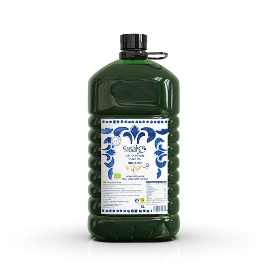 GARC?A DE LA CRUZ - Organic Extra Virgin Olive Oil, Olive Oil for Cooking, Olive Variety, Sourced in Spain, Montes de Toledo, Recycled PET Container,