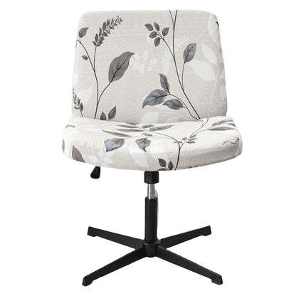 Swivel Chair Slipcover without Armrest Criss Cross Office Chair Cover
