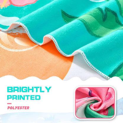 WERNNSAI Axolotl Microfibre Beach Towel for Kids, 76 x 150cm Bath Towel