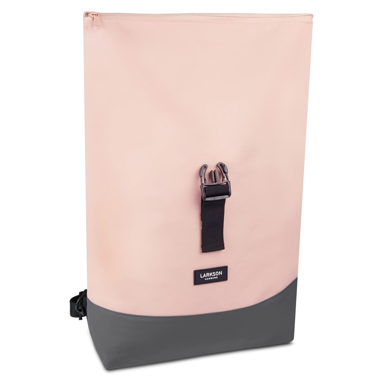 LARKSON Bike Pannier Bags Grey - Tammo Bike - 2 in 1 Cycle Backpack & Bicycle Bag for Rear Carrier, Made of Recycled Material - Water-Repellent