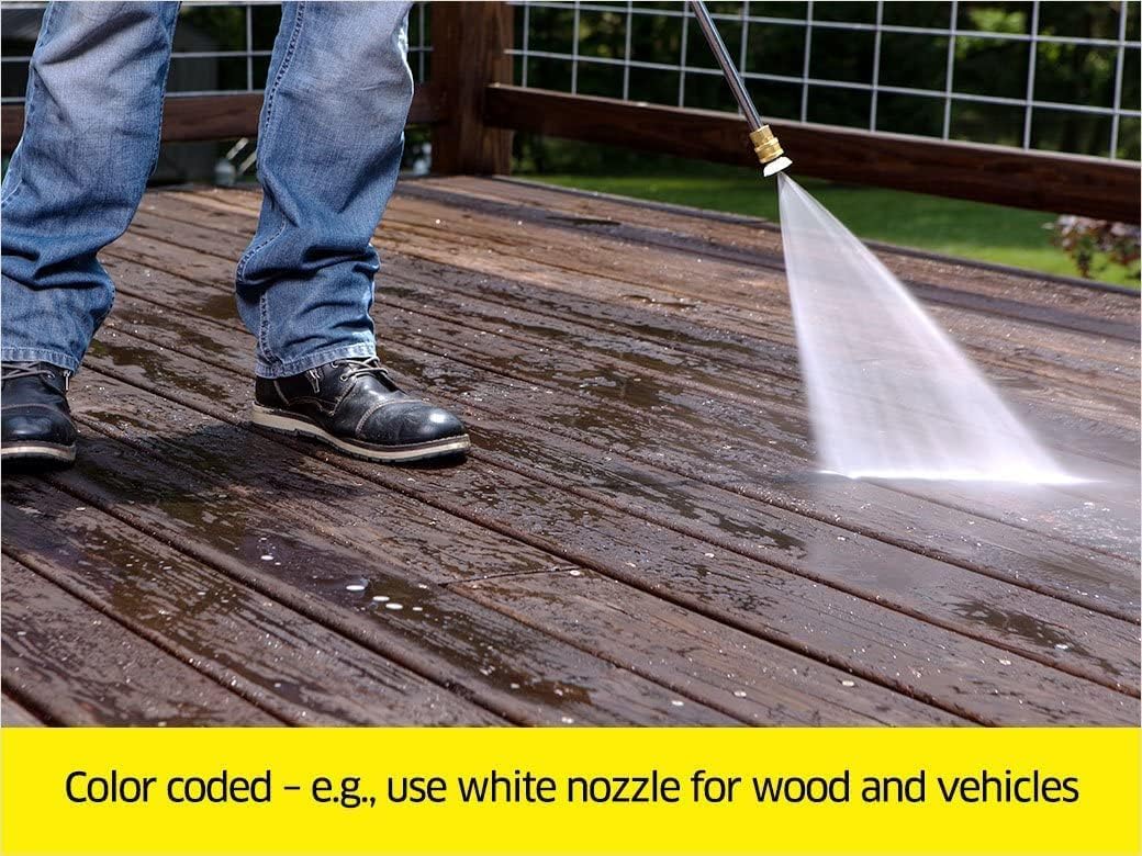 K?rcher 5 Piece Spray Nozzle Kit for Pressure Washers up to 4000 PSI - Quick Connect Fitting - Universal