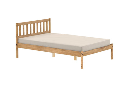 Birlea Pine Small Double Bed Frame 4FT Bedstead Lisbon Rustic Corona Solid Pine