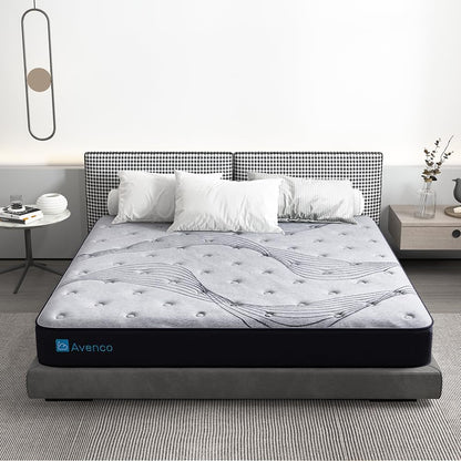Avenco 8.5 Inch 4FT Pocket Sprung Hybrid Mattress, Firm Feel Small Double Mattress