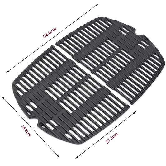 GFTIME 27.3x 38.8cm 7645 Cast Iron Cooking Grate Grids for Weber Q200, Q220, Q2000, Q2400 Series Gas Grill, Barbecue Grill Parts Grill Grids