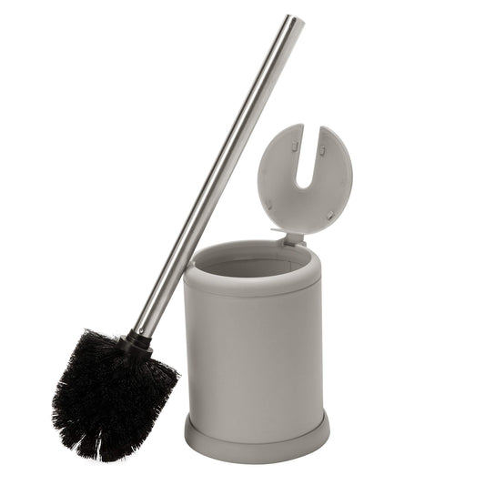 Bath Bliss Toilet-Brushes, Iron, Matte Grey, 1 Pack
