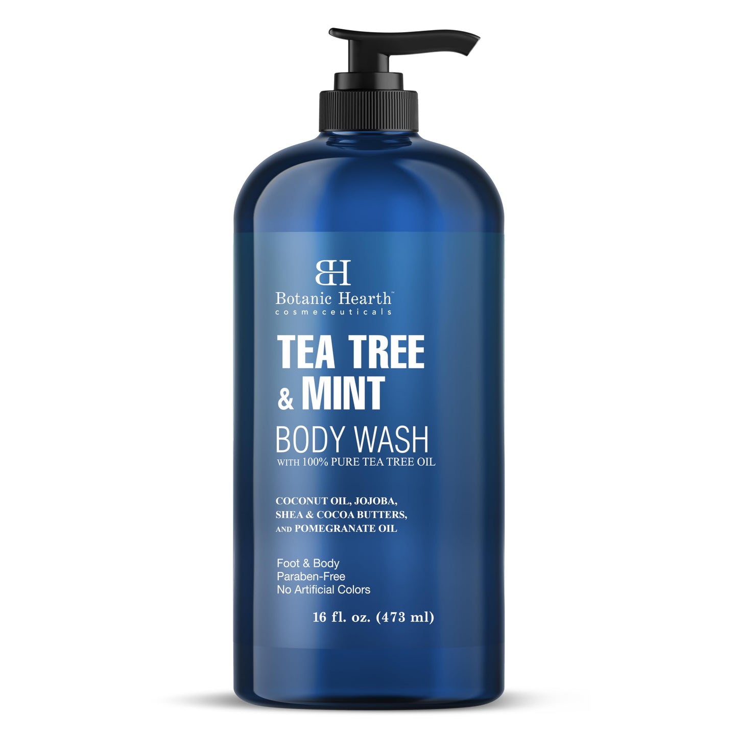 Botanic Hearth Tea Tree Oil Body Wash with Mint, 16 fl oz - Moisturizing, Soothing, Helps Control Fungal Infections, Deep Moisturization, Promotes