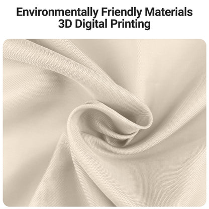 Lerores Shower Curtain, 160 x 200 cm, Beige, Weighted Hem, Anti-Mould Textile, Water-Repellent, Washable Polyester Fabric Bath Curtains for Bathroom