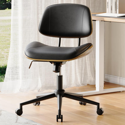 BERYTH Office Chair Comfy Small Ergonomic Office Chair with Wheels Desk Chair Modern Swivel With Adjustable Height Capacity up to 136 kg Study