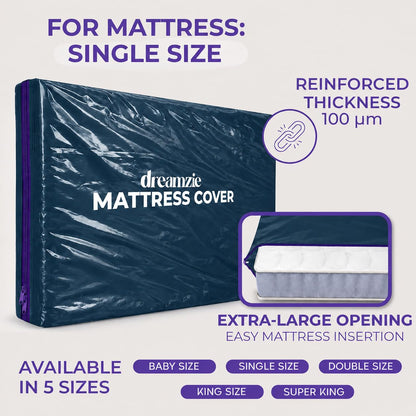 Dreamzie - Single Mattress Cover for Moving - Mattress Storage Bag - x2