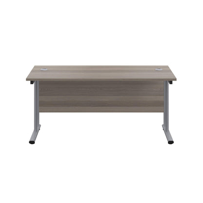 Office Hippo Heavy Duty Rectangular Cantilever Office Desk, Home Office Desk, Office Table, Integrated Cable Ports, PC Desk For Office or Home