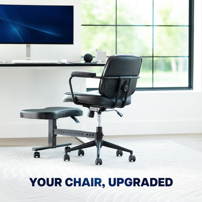 VIVO Black Retrofit Footrest for Office Chair, Chair-REST1