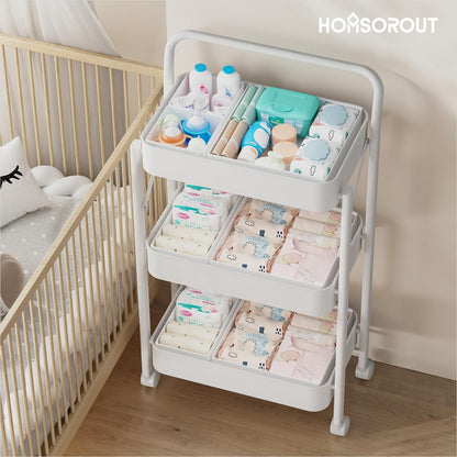 Homsorout Drawer Organisers Foldable Drawer Dividers - 10 Pack Fabric Clothes Wardrobe Storage Boxes Drawer Dividers Cubes for Baby Clothing, Socks