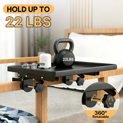 Foldable Bed Shelf for Bunk, 10kg Heavy Duty Metal Clip on Nightstand
