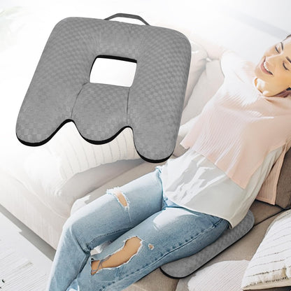 Babyezz Coccyx Pain Relief Cushion - Orthopaedic Coccyx Cushion for Bed Wounds, Hemorrhoids & Recovery Breathable Seat Pads for Office Chair